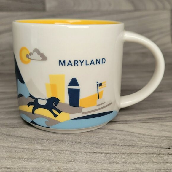 2017 Starbucks You Are Here Collection Series Coffee Mug 14 oz Cup Maryland - Picture 1 of 9